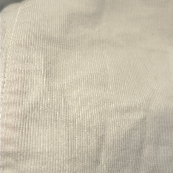 RARE! MOTHER sz 27 “Chalk” CORDUROY INSIDER CROP STEP FRAY pants - Picture 7 of 8